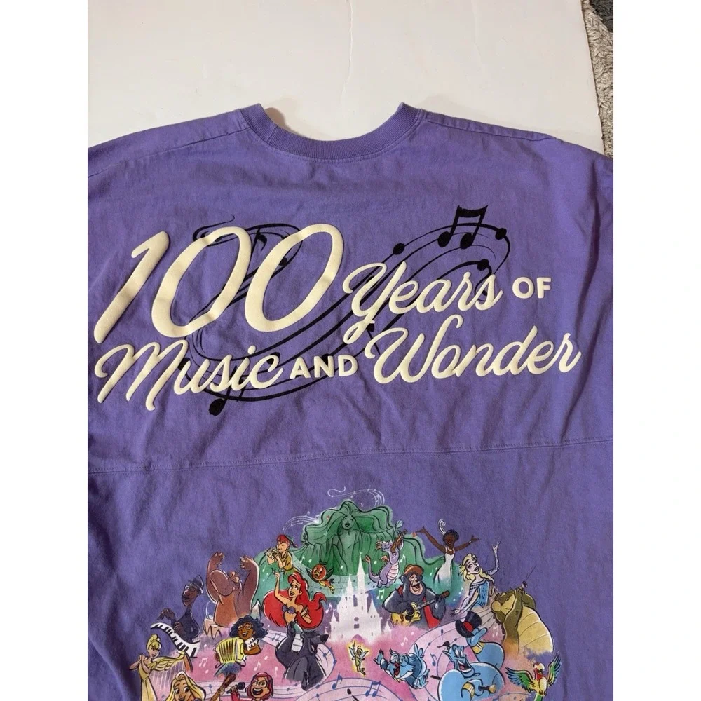 Disney 100 Years of Music‎ and Wonder Spirit Jersey Sz XL Nostalgia Collector